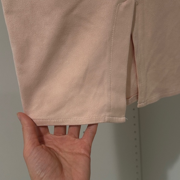 Suede midi pencil skirt - Picture 4 of 5